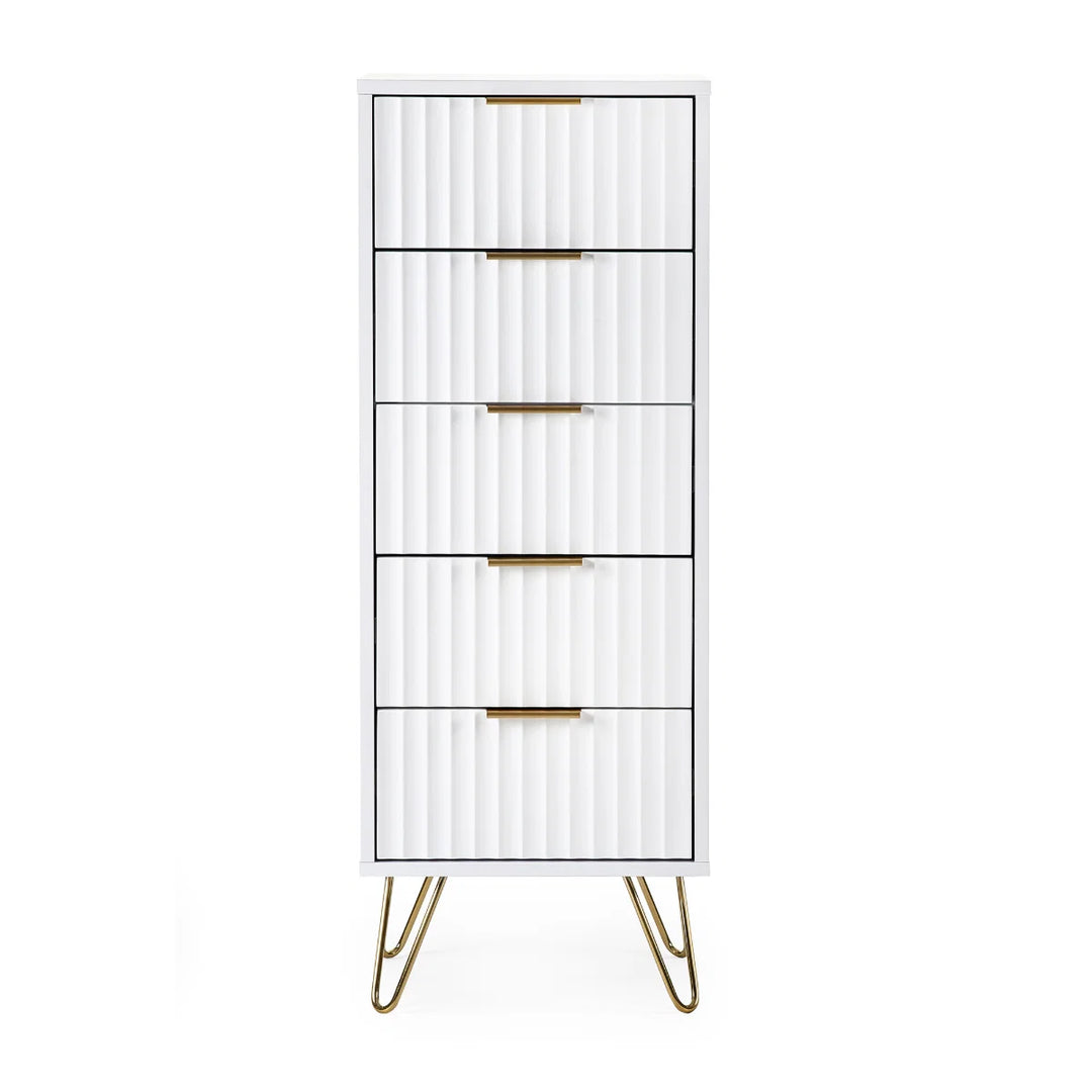 Murano 5 Drawer Tallboy