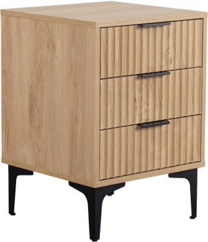 Miami 3 Drawer Bedside