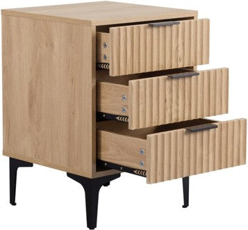 Miami 3 Drawer Bedside