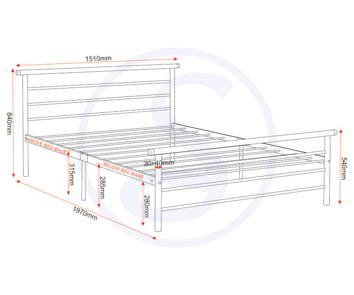 Orion Metal Bed Frame