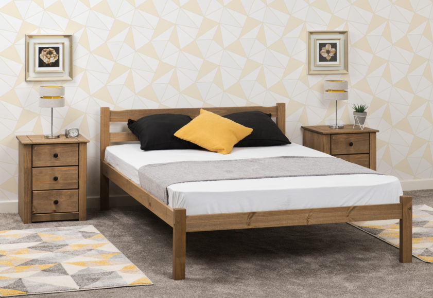 Barcelona Bed High Foot End Pine The Bed House