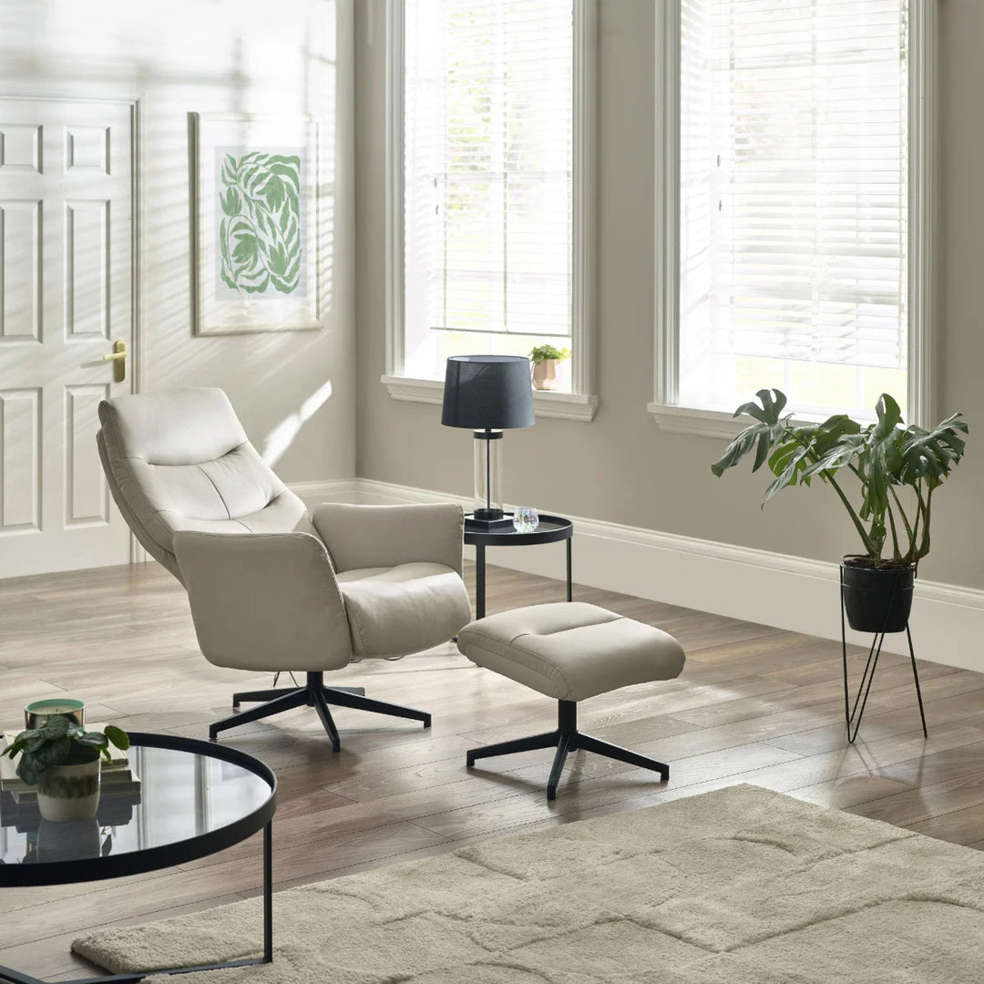 Priya Recliner Chair and Stool