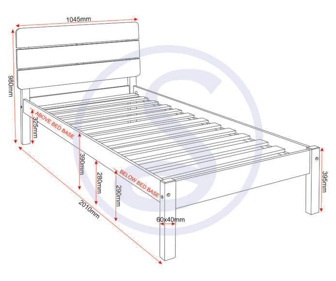 Ronan Wooden Bed Frame