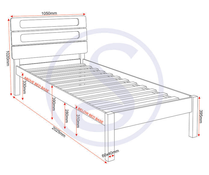 Santana Wooden Bed Frame