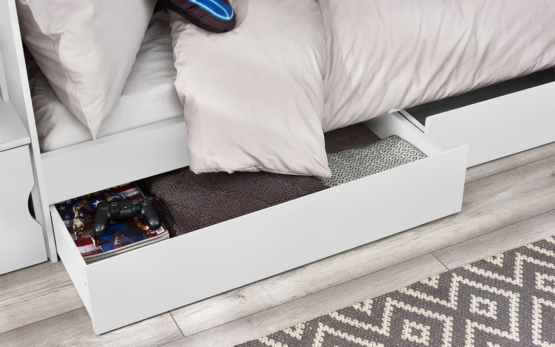 Camelot Staircase Bunk - All White