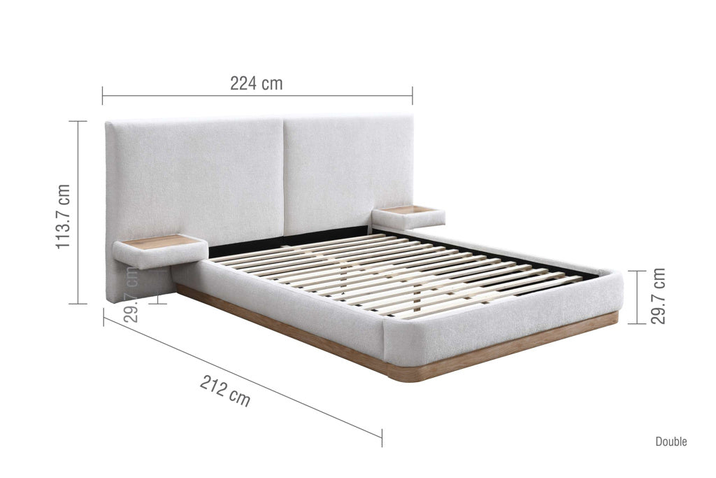 135CM COMO BED WHITE