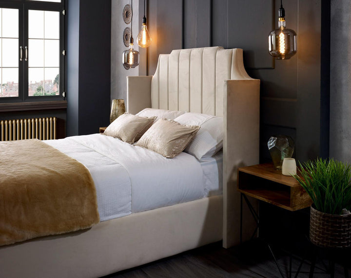 Winged Art Deco Bed Frame