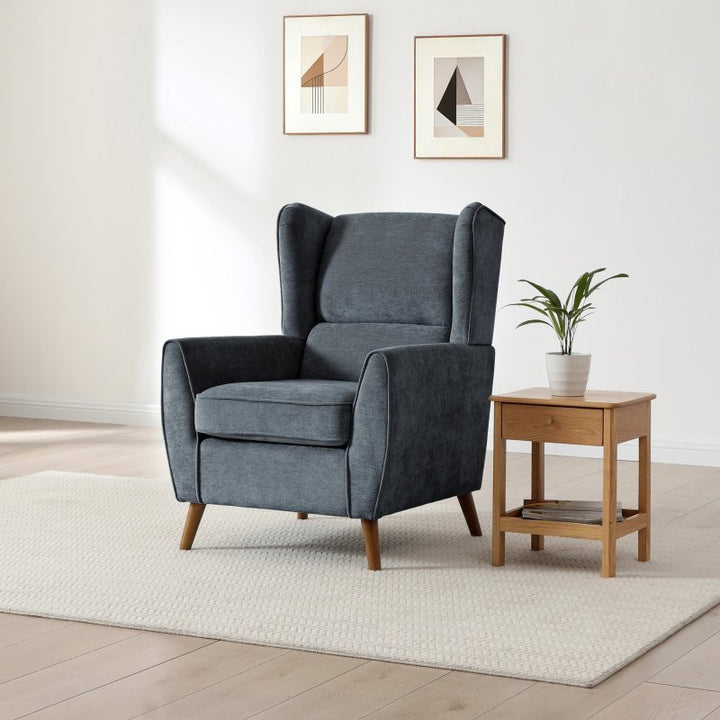 Luca Chair Denim Chenille