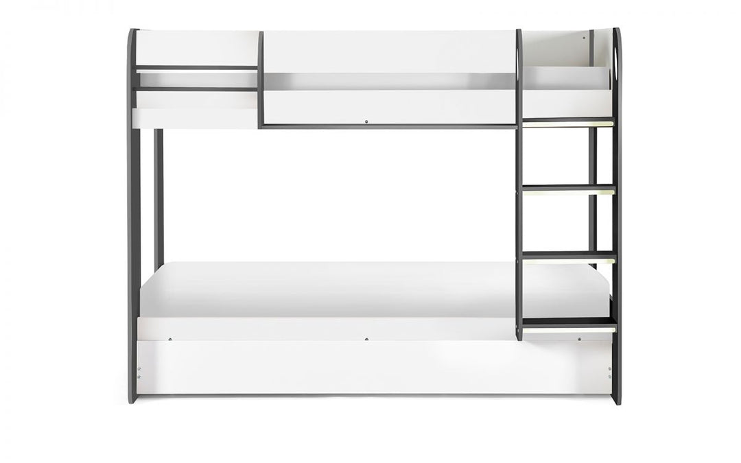 Mars Bunk and Underbed - Charcoal & White