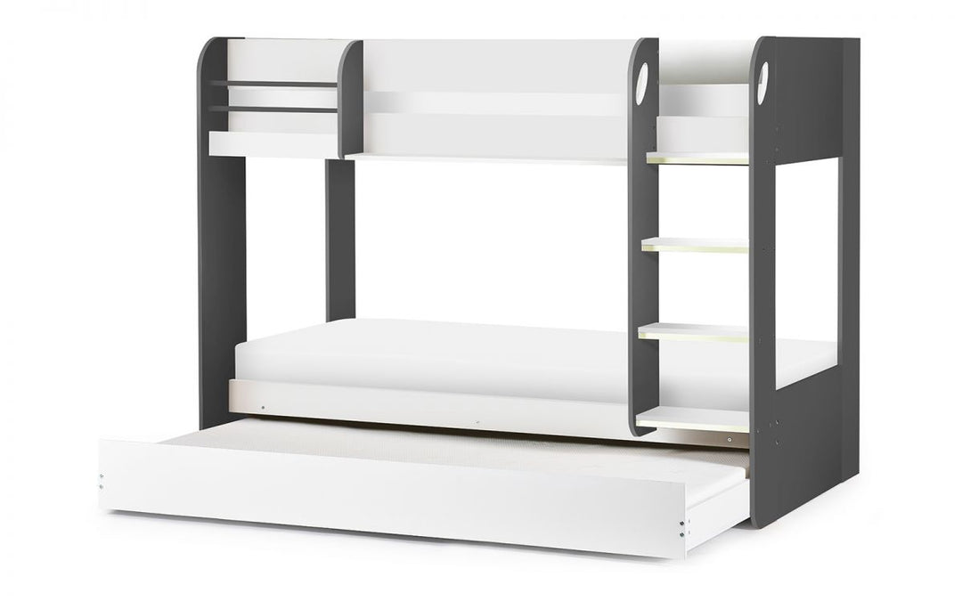 Mars Bunk and Underbed - Charcoal & White