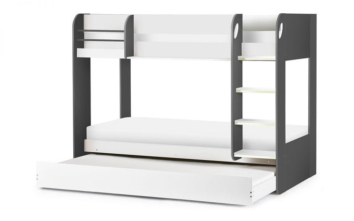 Mars Bunk and Underbed - Charcoal & White