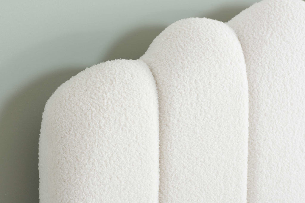 MONACO FABRIC OTTOMAN BED WHITE