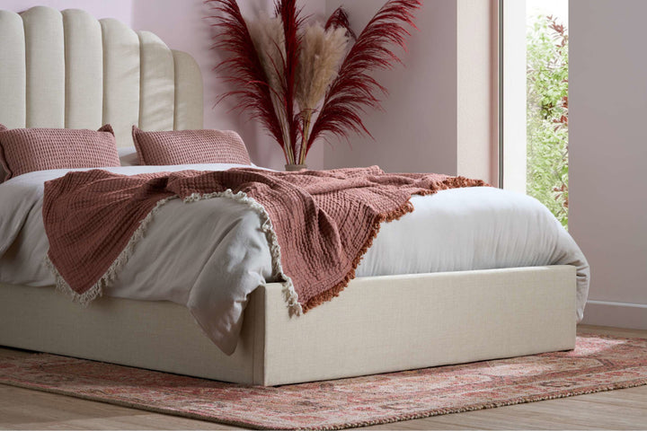 MONACO FABRIC OTTOMAN BED BEIGE
