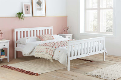 Oxford Pine Double Bed White