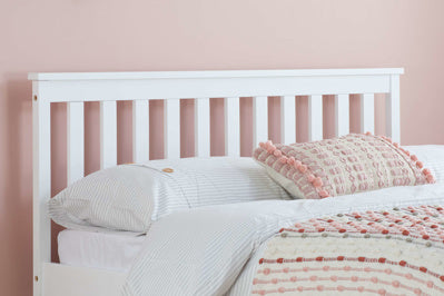 Oxford Pine Double Bed White