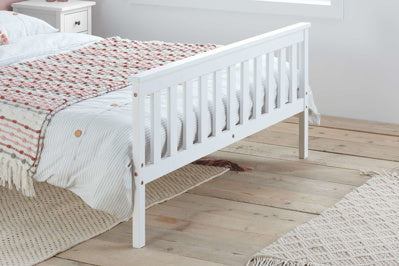 Oxford Pine Double Bed White