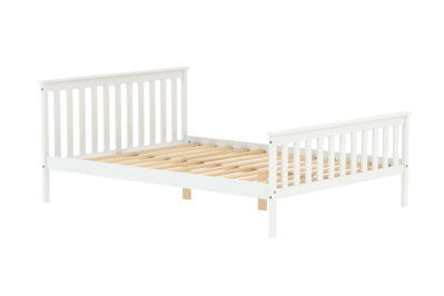 Oxford Pine Double Bed White