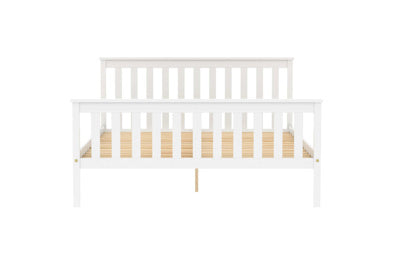 Oxford Pine Double Bed White