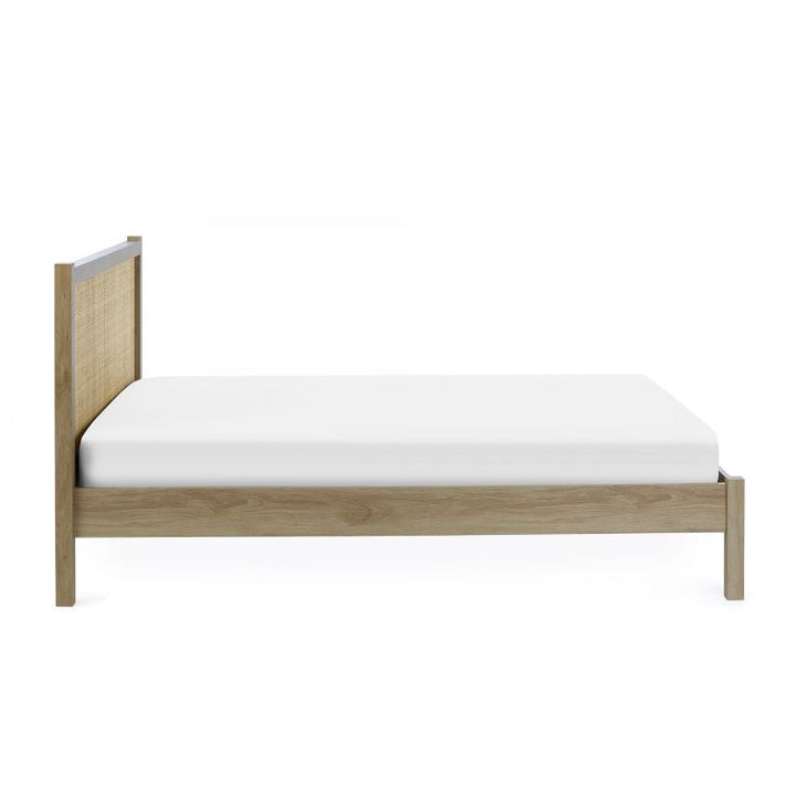 Padstow Rattan Bed Frame - Oak