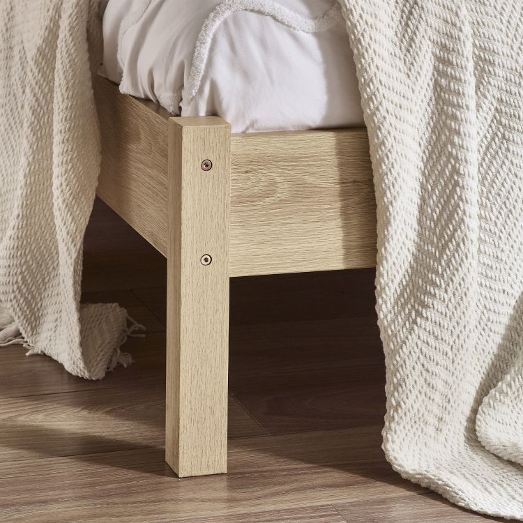 Padstow Rattan Bed Frame - Oak