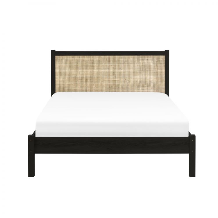 Padstow Rattan Bed Frame - Black