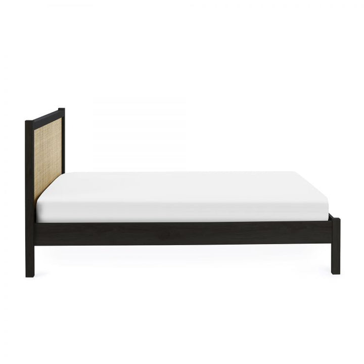 Padstow Rattan Bed Frame - Black