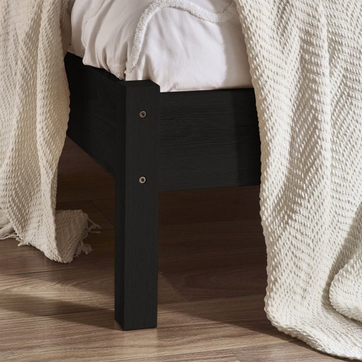 Padstow Rattan Bed Frame - Black