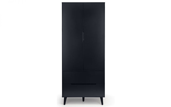 Alicia Combination Wardrobe - Anthracite - The Bed House