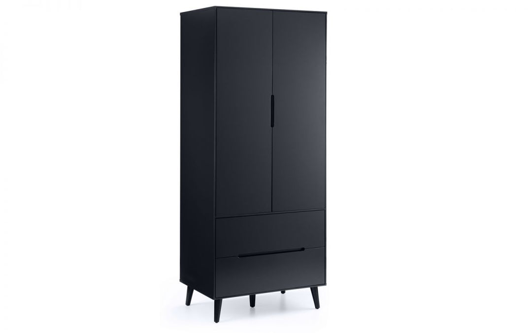 Alicia Combination Wardrobe - Anthracite - The Bed House