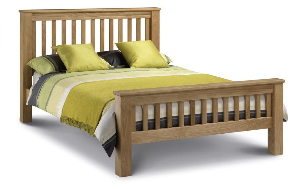 Amsterdam Oak Bed - High Foot End - The Bed House