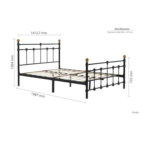 Atlas Bed - Black - The Bed House