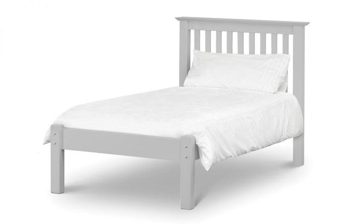 Barcelona Bed - Low Foot End Dove Grey - The Bed House