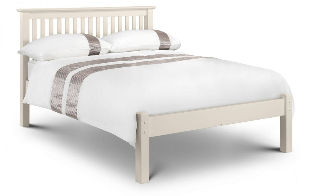 Barcelona Bed - Low Foot End in Stone White - The Bed House