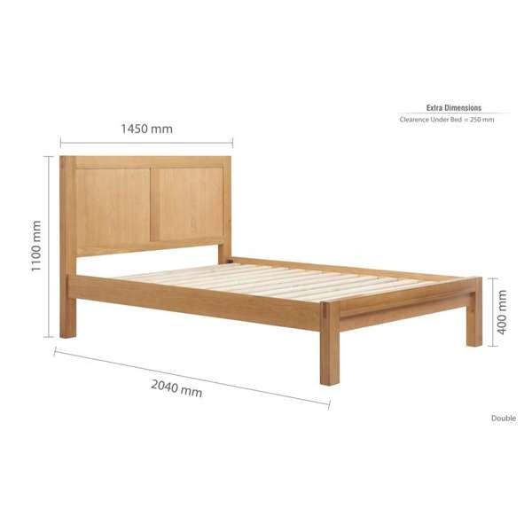 Bellevue Oak Bed - The Bed House