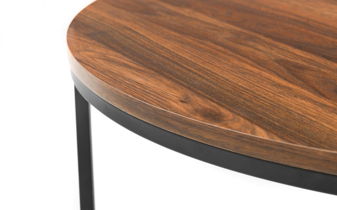 Bellini Round Nesting Coffee Table - Walnut - The Bed House