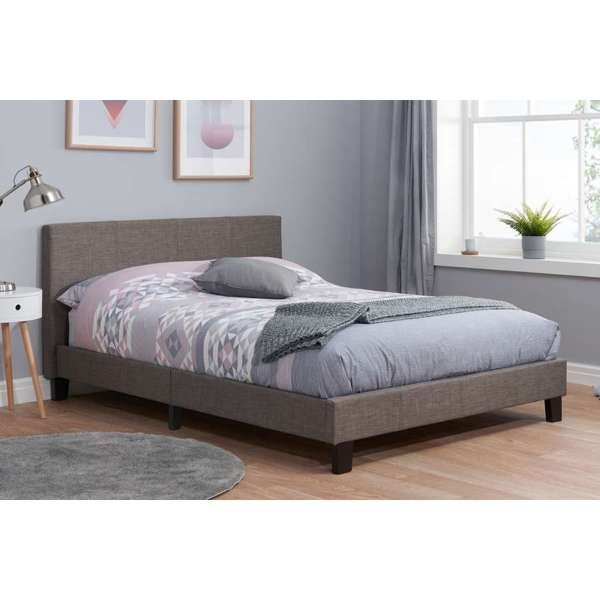 Berlin Low Bed Frame - Grey - The Bed House