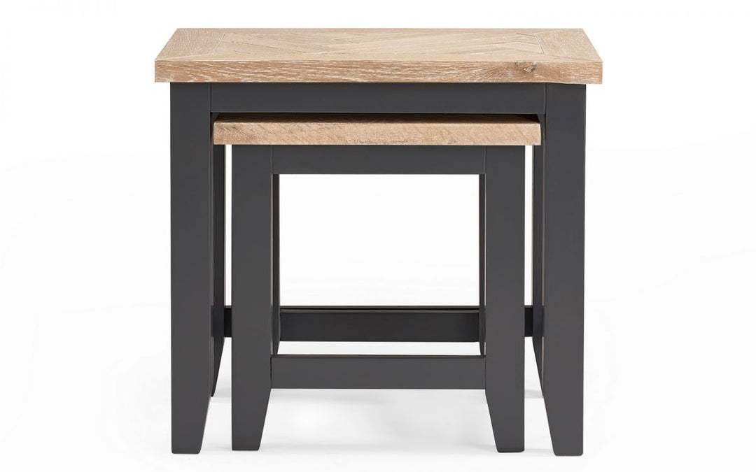 Bordeaux Nest of Tables - Dark Grey - The Bed House