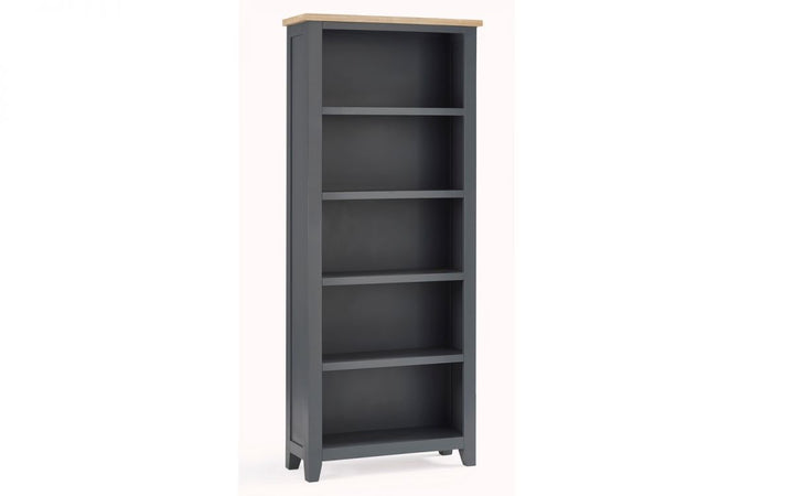 Bordeaux Tall Bookcase - Dark Grey - The Bed House