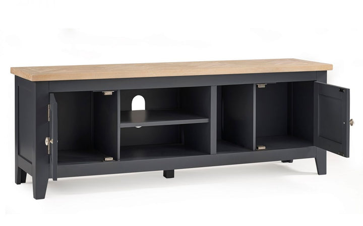 Bordeaux TV Unit - Dark Grey - The Bed House