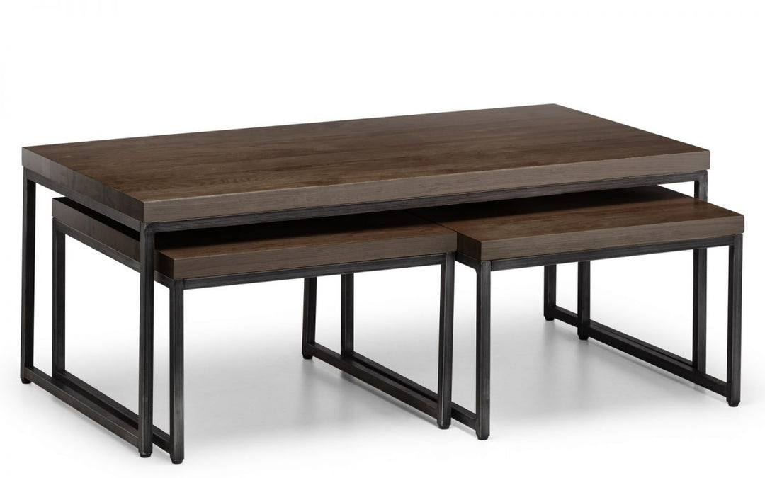 Brooklyn Nesting Coffee Tables - Dark Oak - The Bed House