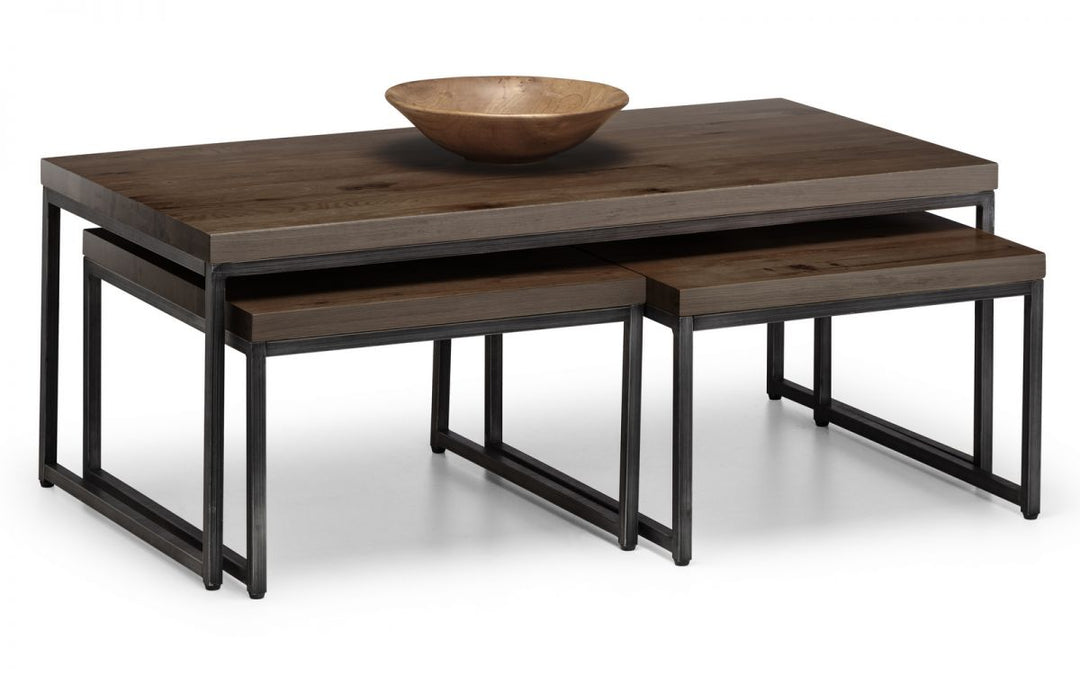 Brooklyn Nesting Coffee Tables - Dark Oak - The Bed House