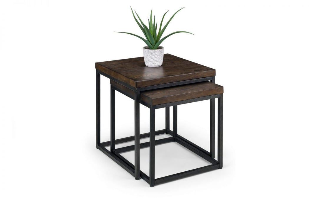 Brooklyn Nesting Lamp Tables - Dark Oak - The Bed House