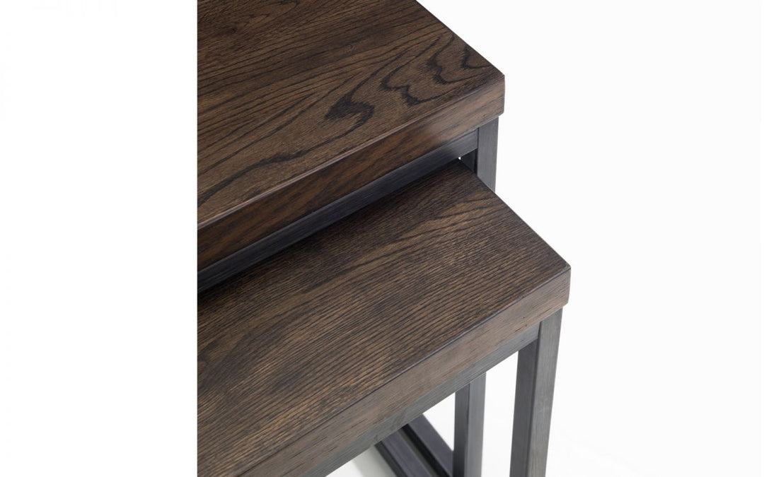 Brooklyn Nesting Lamp Tables - Dark Oak - The Bed House