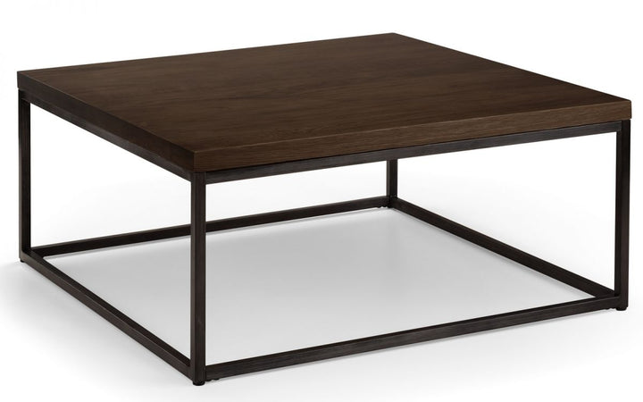 Brooklyn Square Coffee Table - Dark Oak - The Bed House