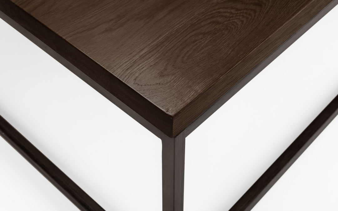 Brooklyn Square Coffee Table - Dark Oak - The Bed House