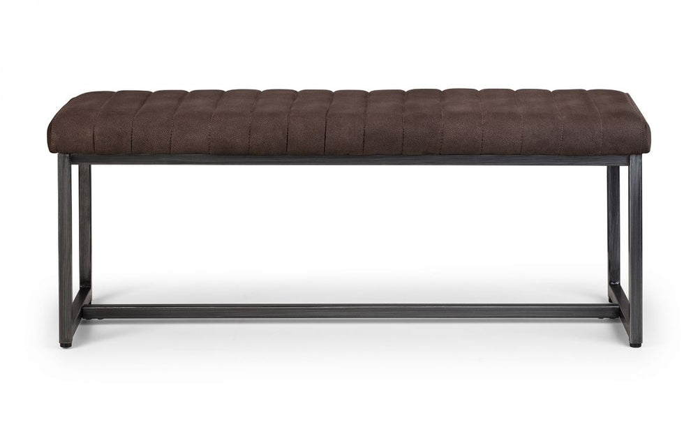 Brooklyn Upholstered Bench - Charcoal - The Bed House