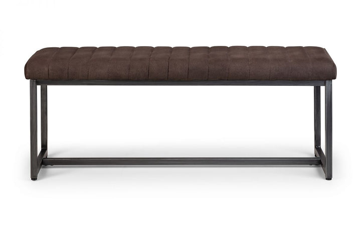 Brooklyn Upholstered Bench - Charcoal - The Bed House