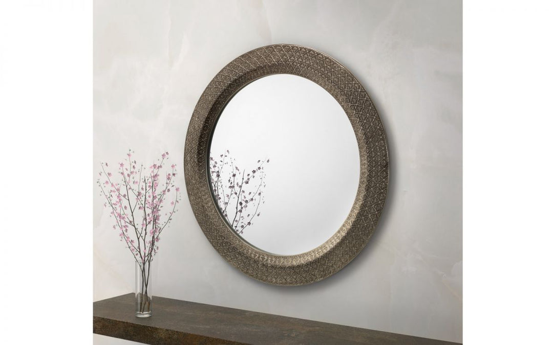 Cadence Round Wall Mirror - Large - The Bed House