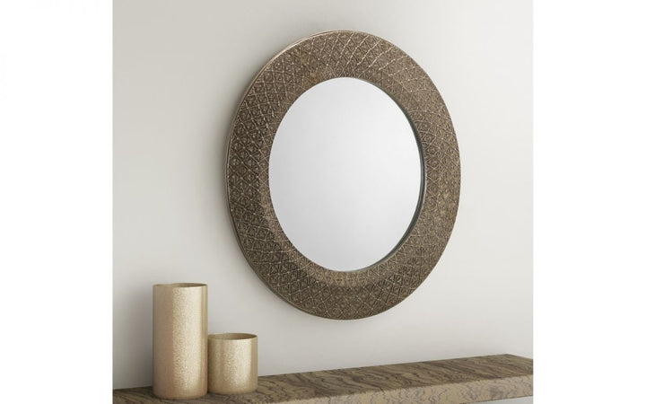 Cadence Round Wall Mirror - Small - The Bed House