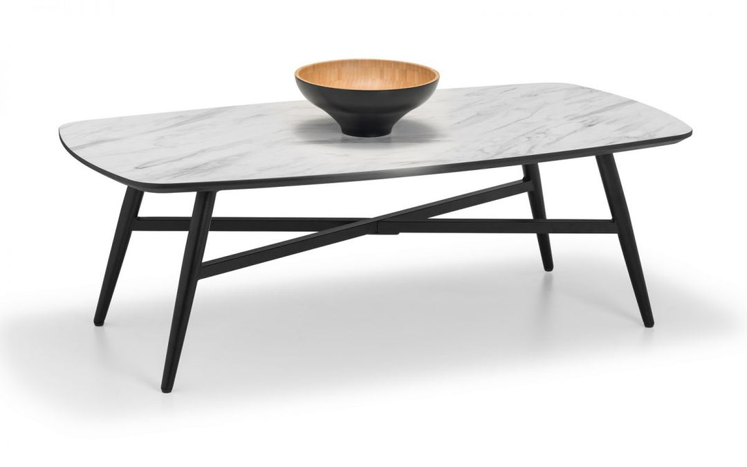 Caruso Marble Effect Coffee Table - The Bed House